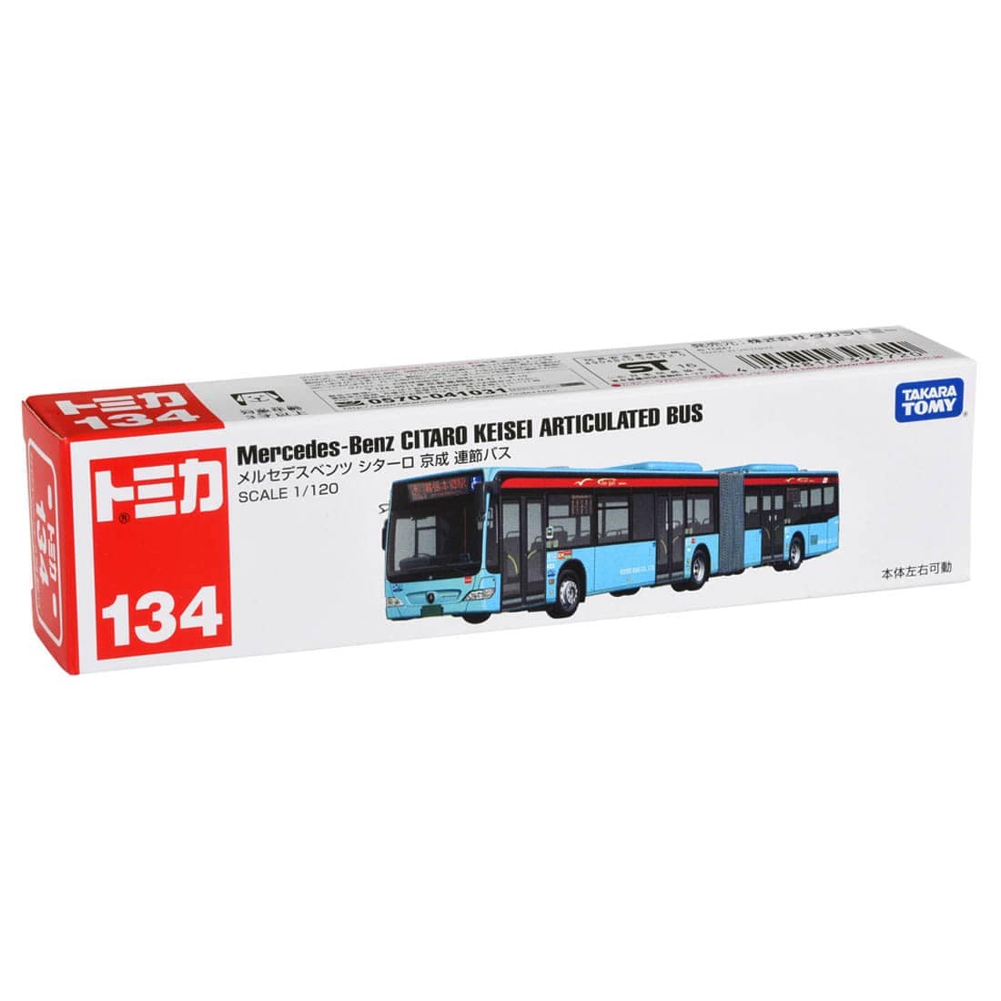 TOMICA Long Type - No.134 Mercedes-Benz Citaro Autobús Articulado Keisei