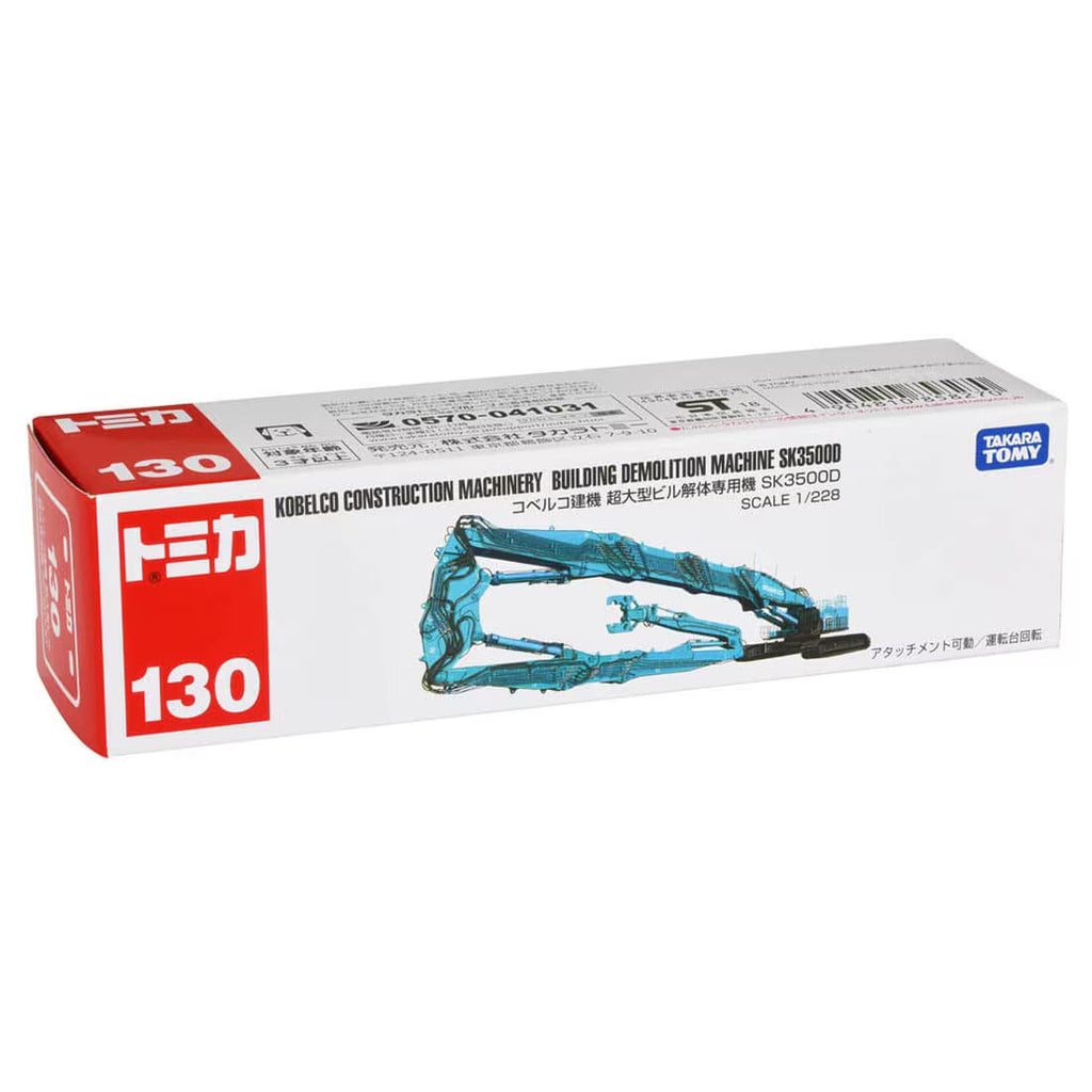 TOMICA Long Type - No.130 Kobelco Demoledora de Edificios SK3500D