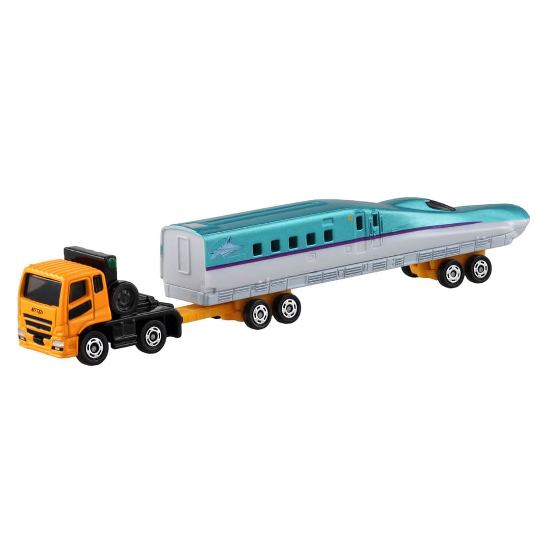 TOMICA Long Type - No.122 Mitsubishi Fuso Super Great Transportador de Shinkansen Serie H5